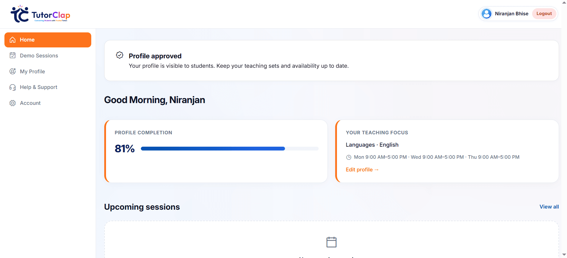 Tutor Clap screenshot 1