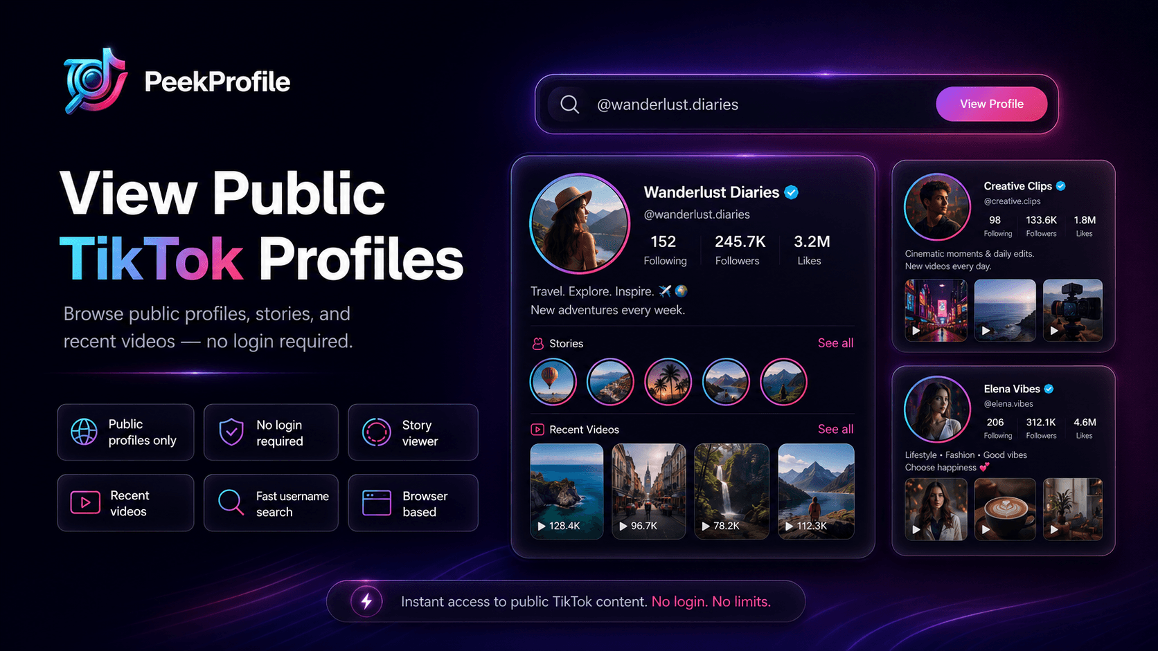 PeekProfile screenshot 1